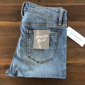 Stitch Fix Alexa high rise raw hem skinny jeans